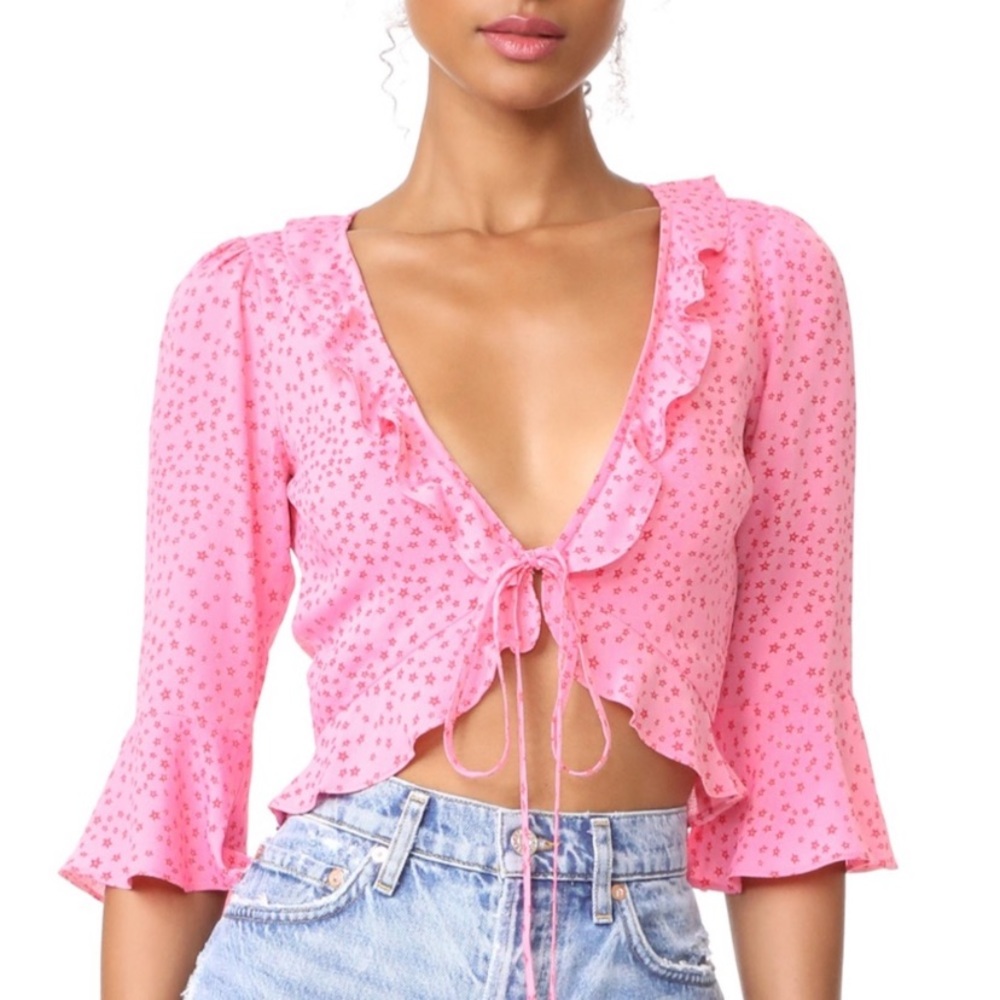 For Love and Lemons Aurora Tie Top
